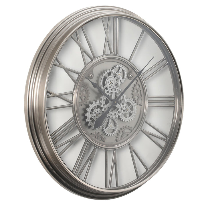 Chilli Decor Greenwich Industrial Metal Moving Gears Wall Clock 86cm TQ-Y725 2