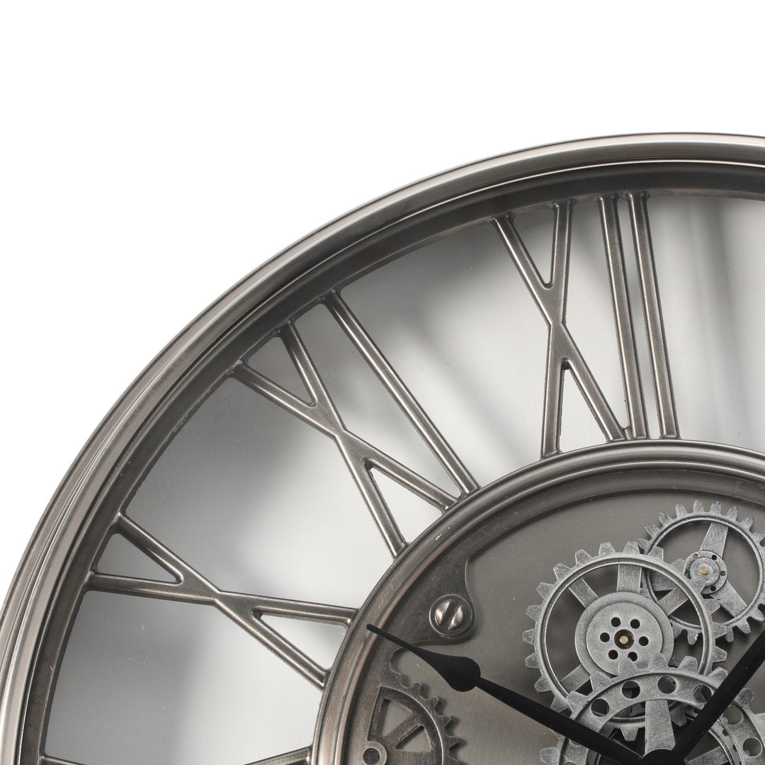 Chilli Decor Greenwich Industrial Metal Moving Gears Wall Clock 86cm TQ-Y725 4