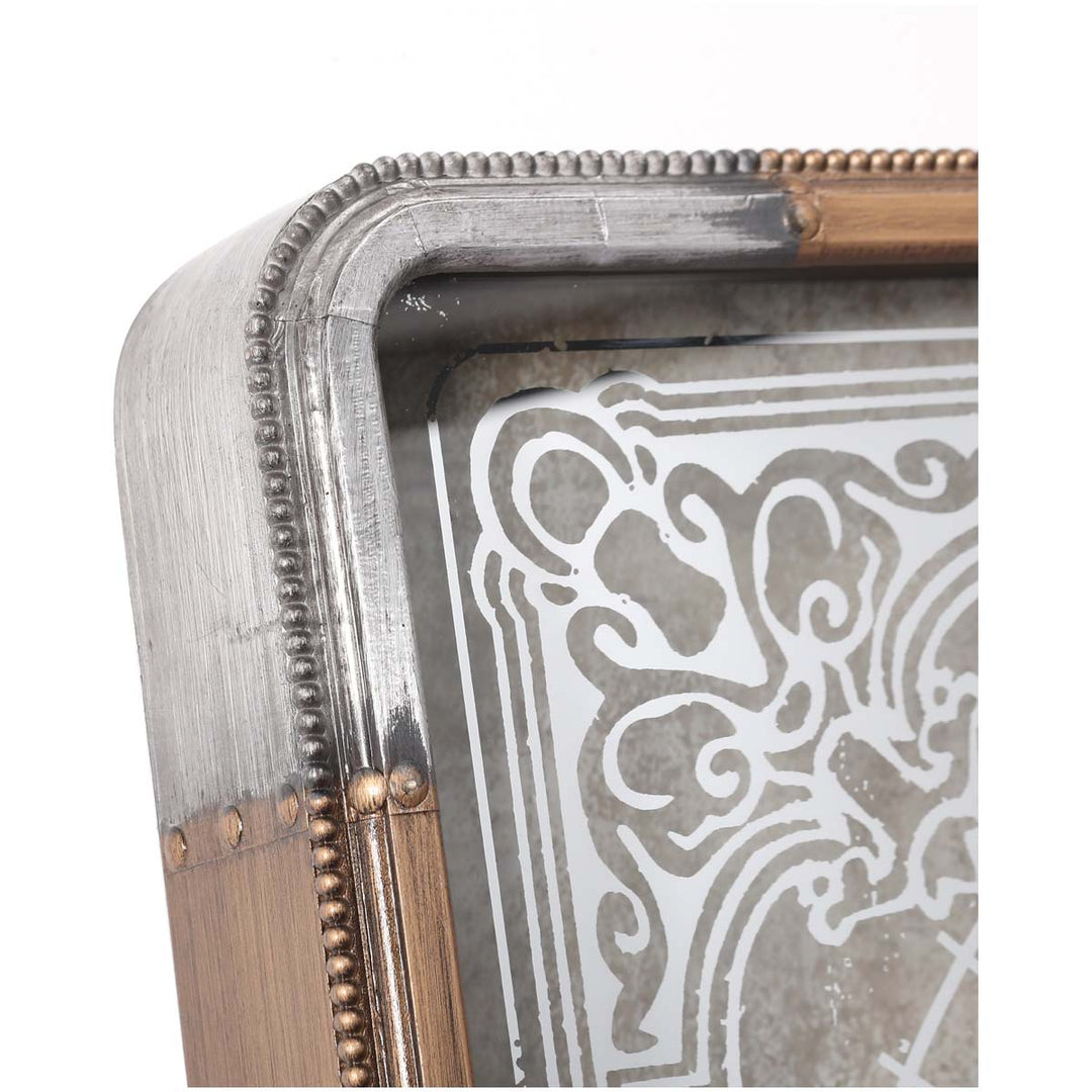 Chilli Decor Rune Square Rustic Gold SIlver Mirrored Moving Gears Wall Clock 80cm TQ-Y659 4