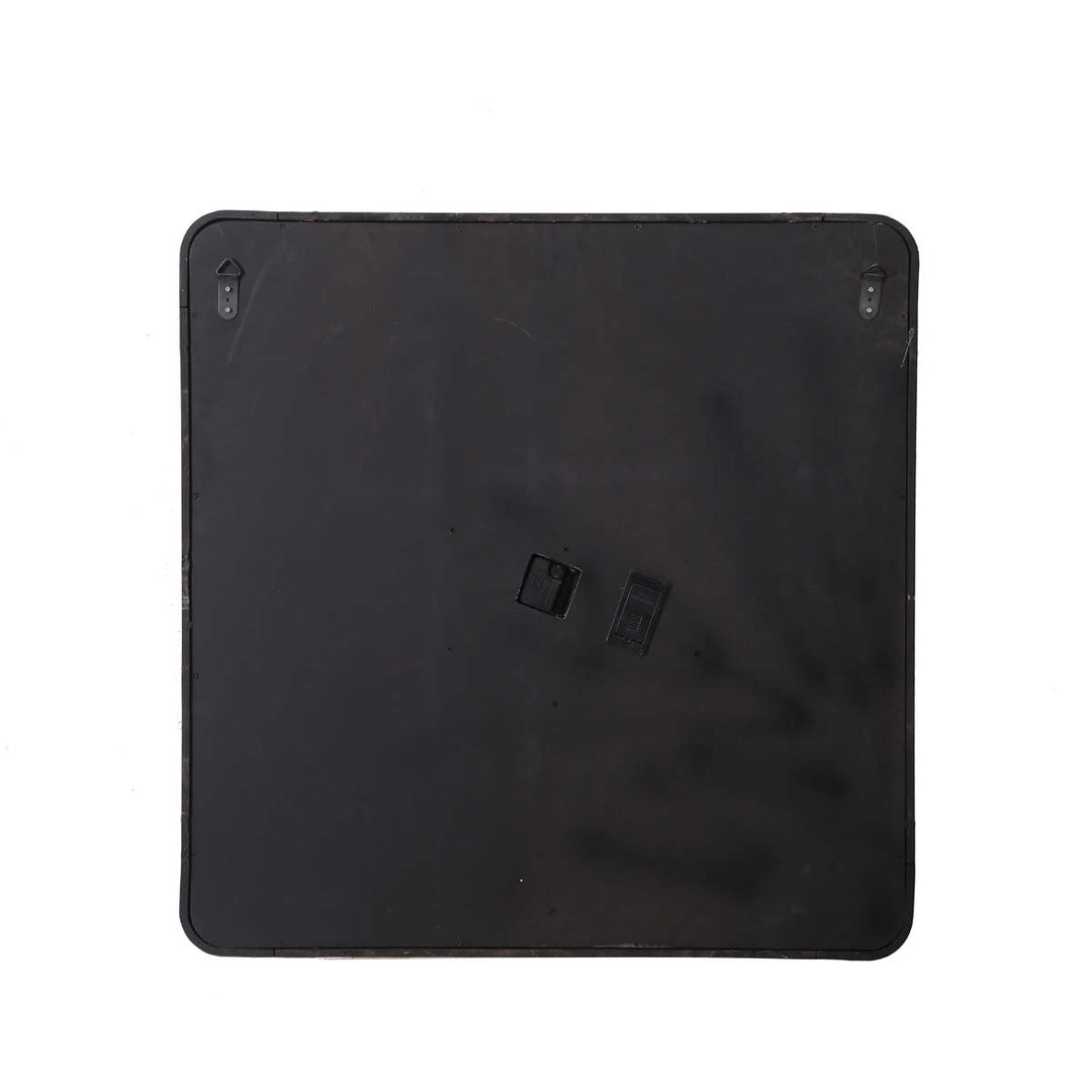 Chilli Decor Rune Square Rustic Gold SIlver Mirrored Moving Gears Wall Clock 80cm TQ-Y659 7