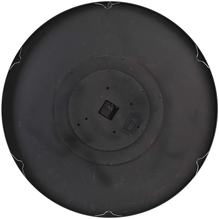 Chilli Decor Trademark Stamped Green Grey Metal Moving Gears Wall Clock 80cm TQ-Y676 5