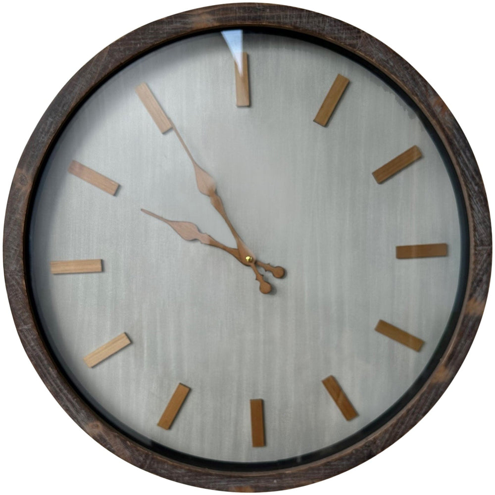 Darlin Olivia Shabby Chic All Timber Wall Clock 60cm CL21324 3