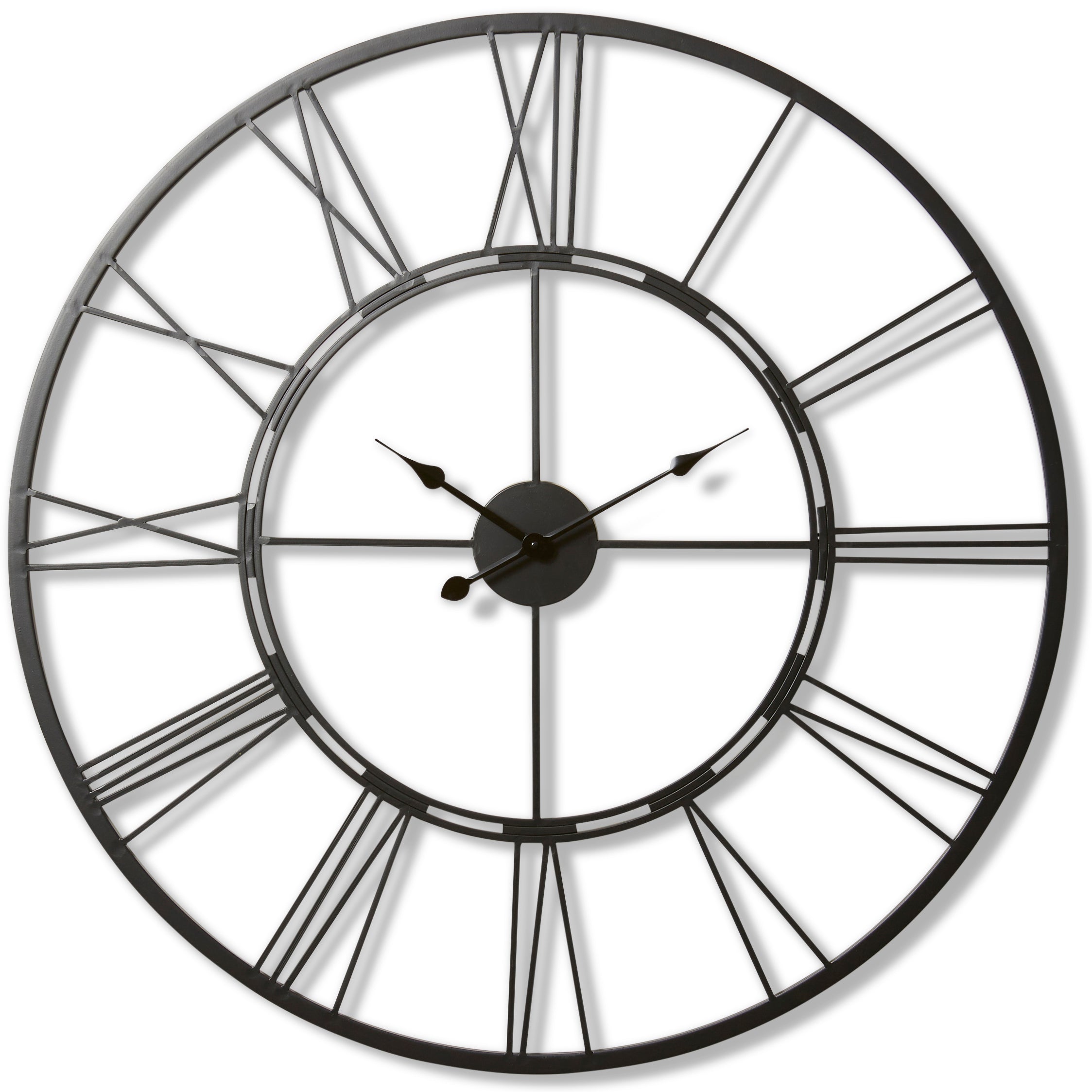 buy-kingston-metal-skeleton-floating-roman-wall-clock-black-101cm-oh