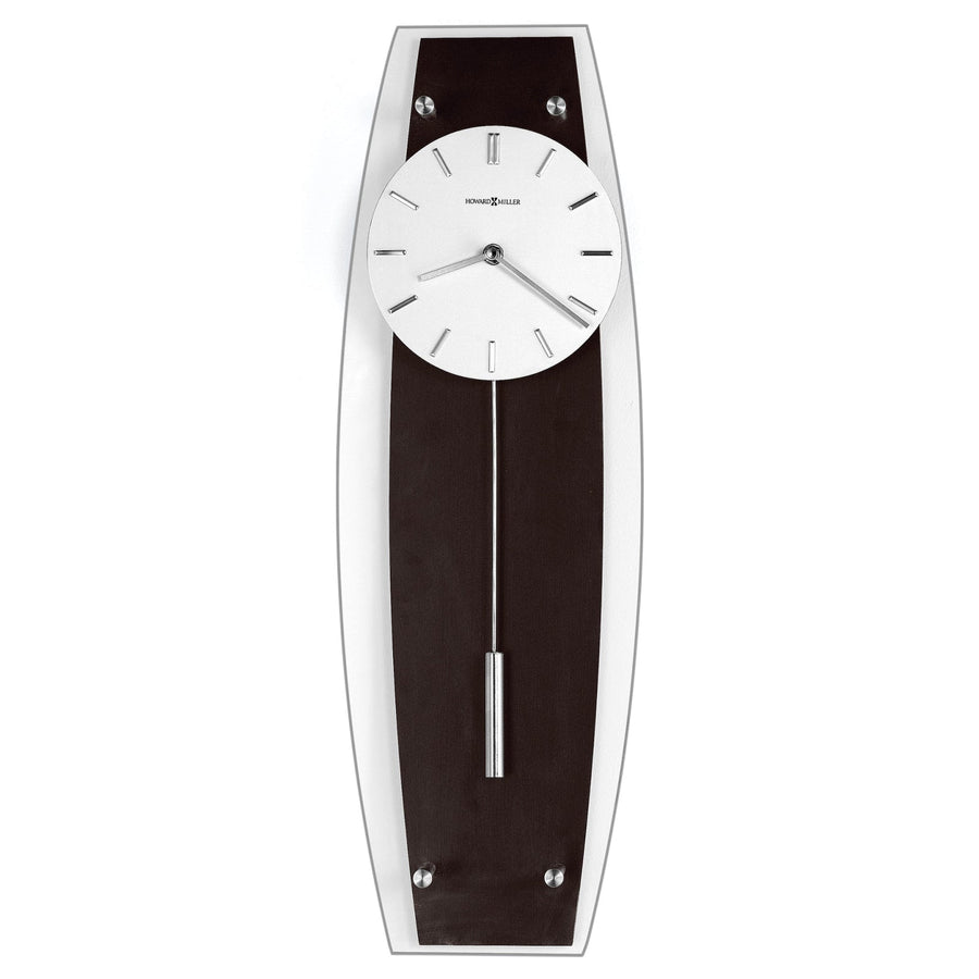 Howard Miller Cyrus Black Coffee Glass Pendulum Wall Clock 58cm 625-401 1