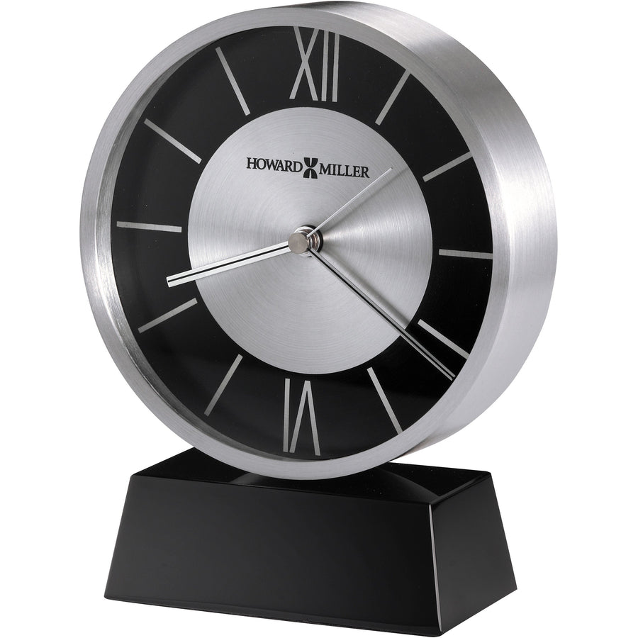 Howard Miller Davis Desk Clock Black 18cm 645787 1