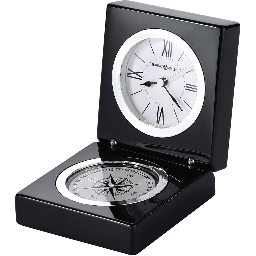 Howard Miller Endeavor Desk Clock Black 9cm 645743 1