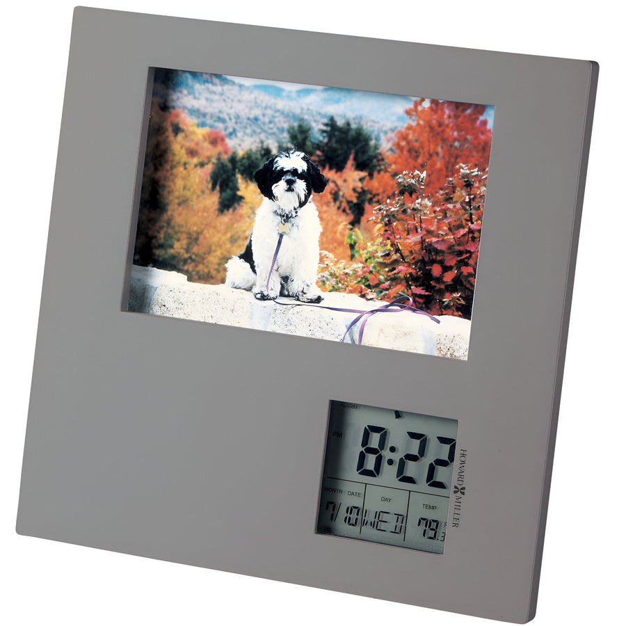 Howard Miller Picture This Digital Alarm Clock Grey 18cm 645553 1