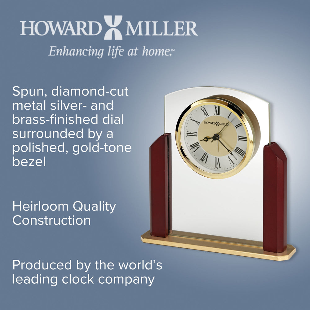 Howard Miller Winfield Alarm Clock Wood Gold 18cm 645790 2