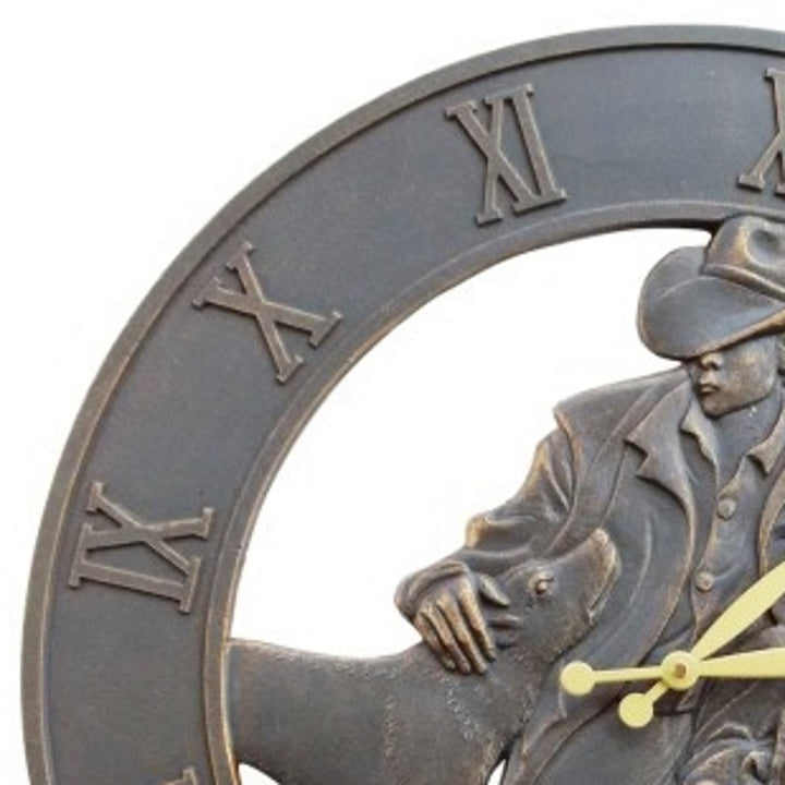 Outback Iron Outdoor Wall Clock 58cm ICRL-R03 Top