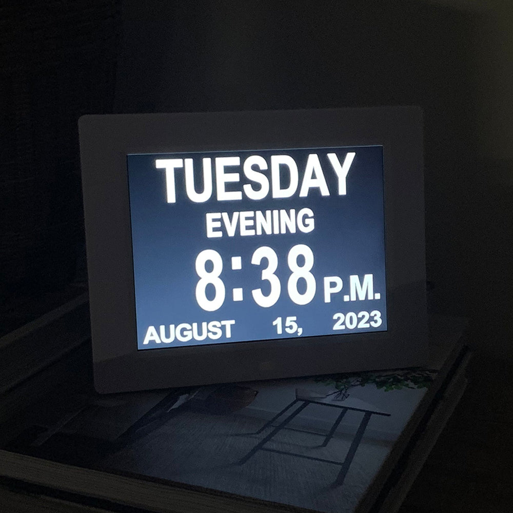Jadco Digital Day Date Mains Dementia Alarm Wall Desk Clock 22cm CP0608 2