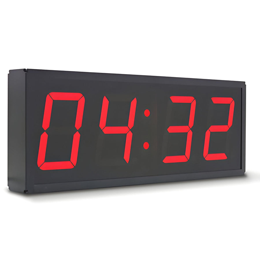 Jadco Large Mains Powered Red LED with Remote Wall Clock 42cm 4500 1