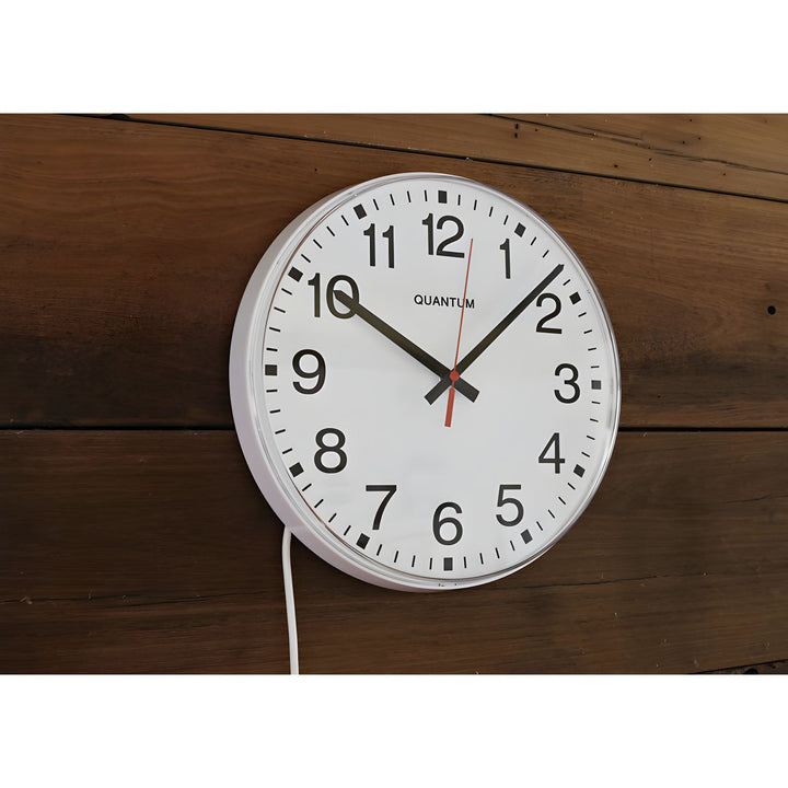 Jadco SOHO Mains Powered Analogue Wall Clock White 30cm 6200E 2