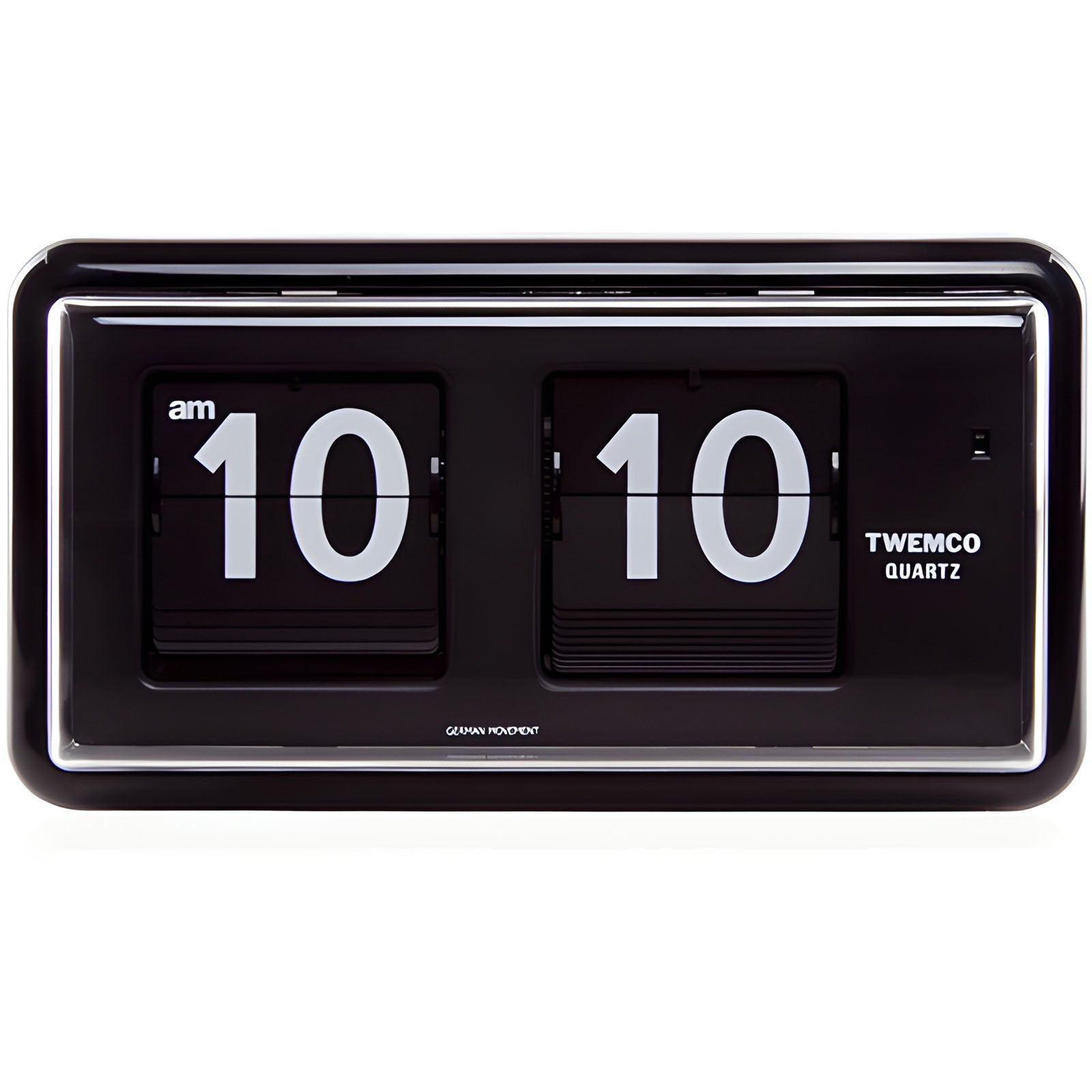 Jadco Wylie Compact Digital Flip Card Wall & Desk Clock Black Oh Clocks