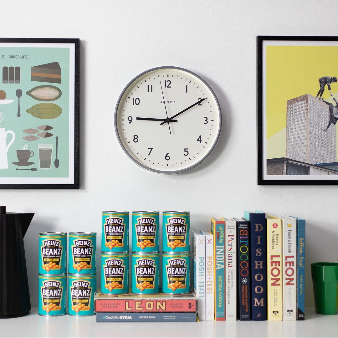 Jones Jam Wall Clock Elephant Grey 30cm NGJPEN6CGY 3