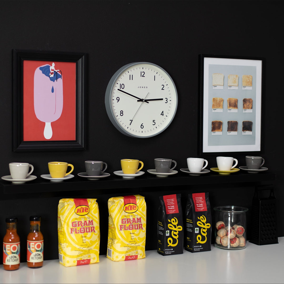 Jones Jam Wall Clock Elephant Grey 30cm NGJPEN6CGY 4