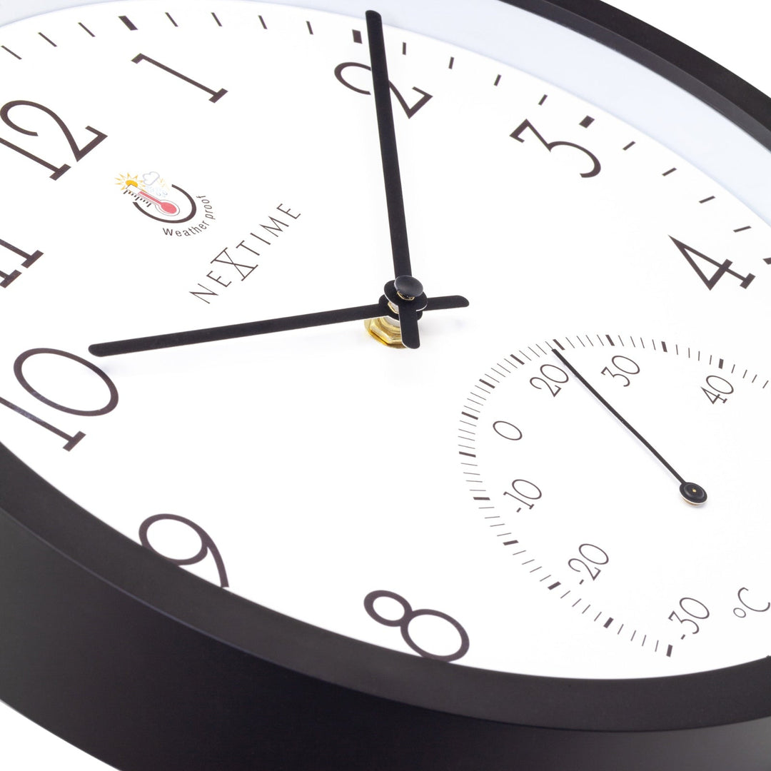 NeXtime Marigold Temperature Outdoor Wall Clock 31cm 574313 6