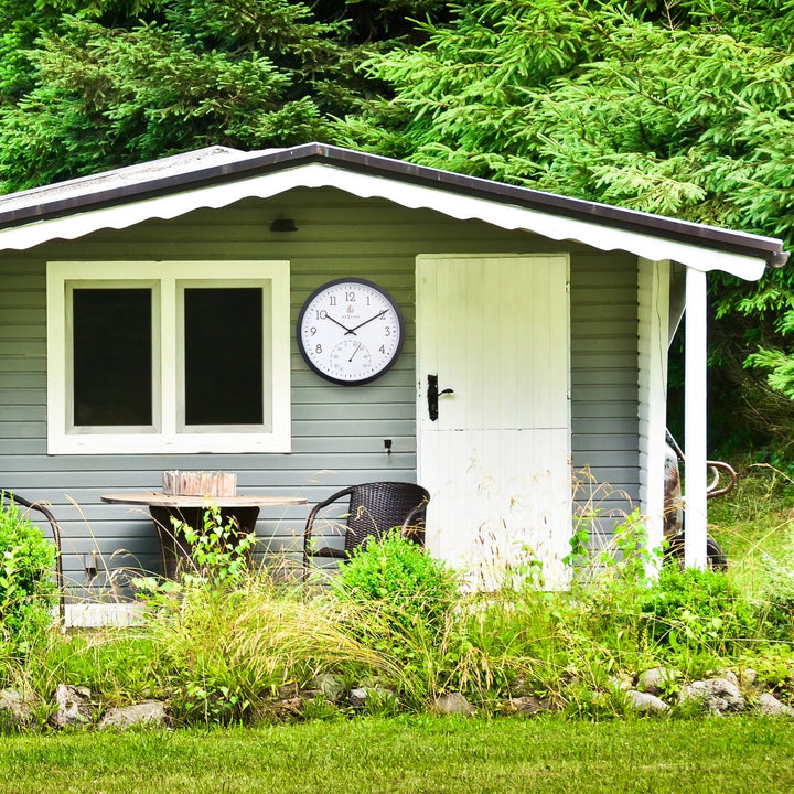 NeXtime Marigold Temperature Outdoor Wall Clock 31cm 574313 8