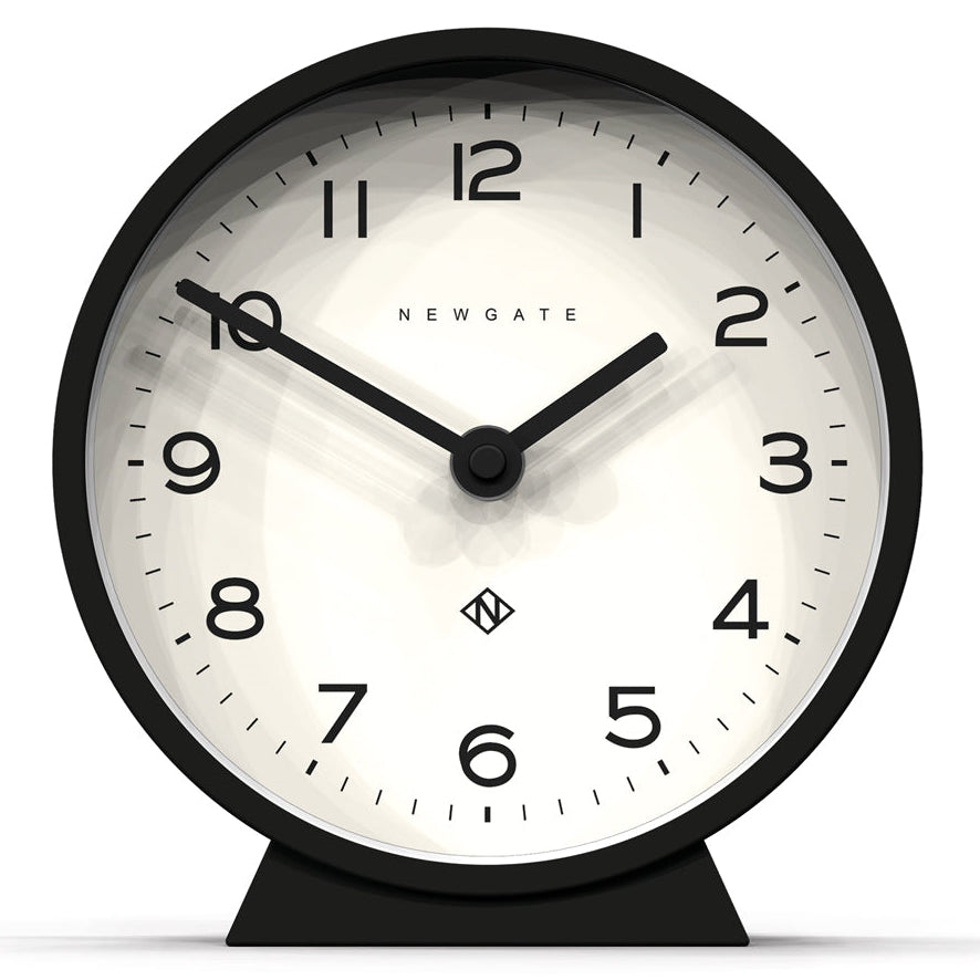 NEWGATE M Mantel 置時計 ホワイト/ブラック Buy Newgate M Mantel Clock Cave Black 17cm Online – Oh Clocks