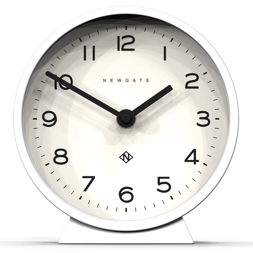 Buy Newgate M Mantel Clock Pebble White 17cm Online – Oh Clocks