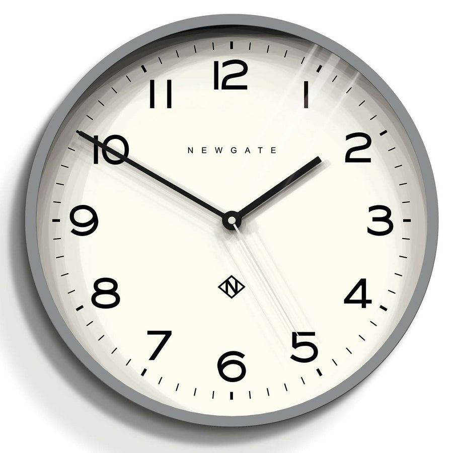 Newgate Number Three Echo Wall Clock Silicone Grey 38cm NGNUMTHR129PGY 1