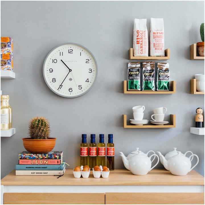 Newgate Number Three Echo Wall Clock Silicone Grey 38cm NGNUMTHR129PGY 3