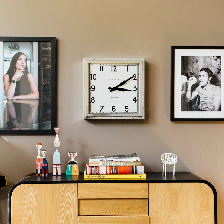 Newgate Quad Square Stainless Steel Wall Clock 40cm NGQUAD42CH 3