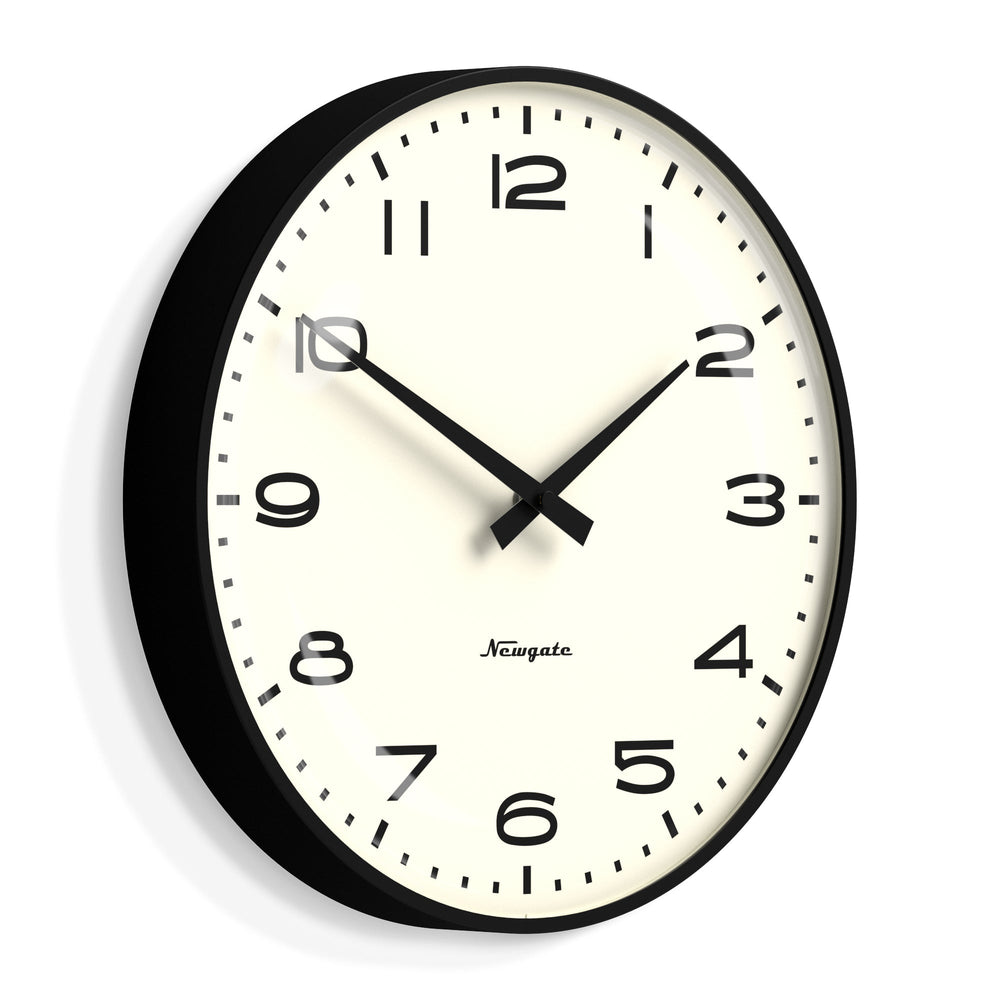 Newgate Radio City Wall Clock Numbers Black 33cm NM-RADC254K 2