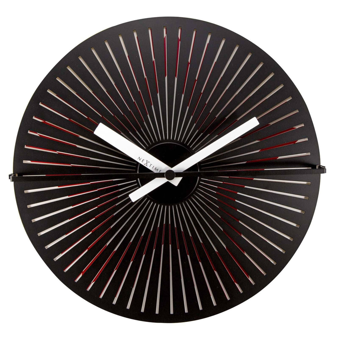 NeXtime Pulsing Star Metal Motion Wall Clock 30cm 573128