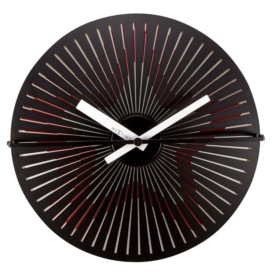 NeXtime Pulsing Star Metal Motion Wall Clock 30cm 573128