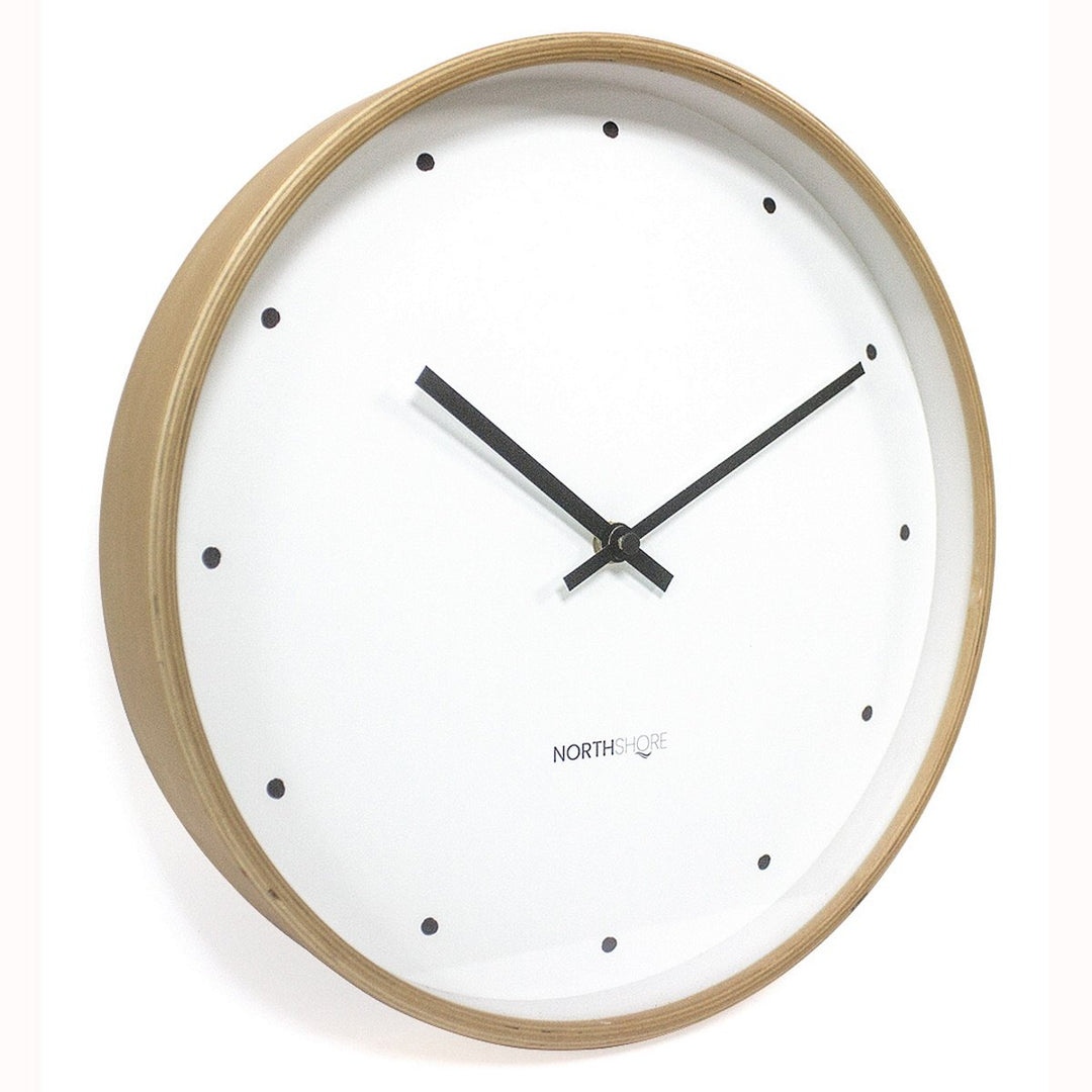 North Shore Bentwood Minimalist Wall Clock 32cm 64011 2