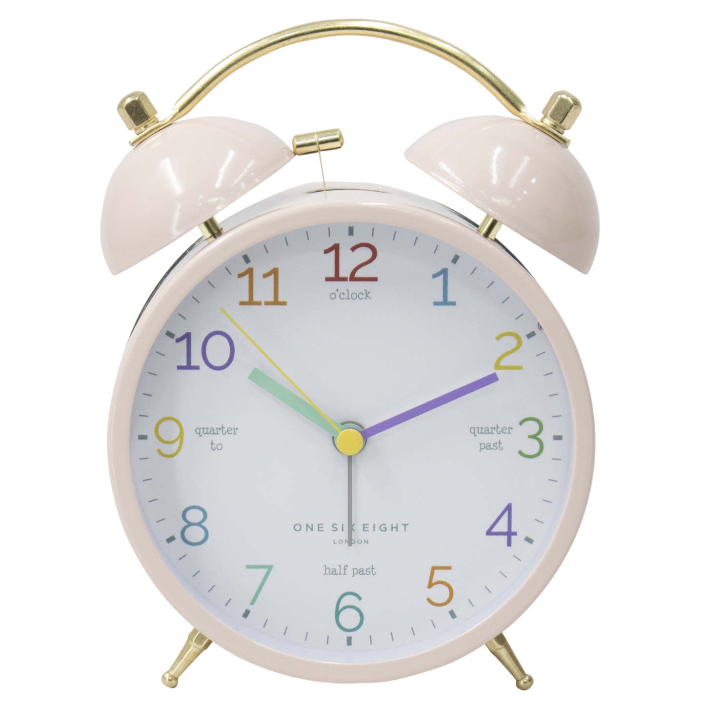 LEARN The Time White Alarm Clock