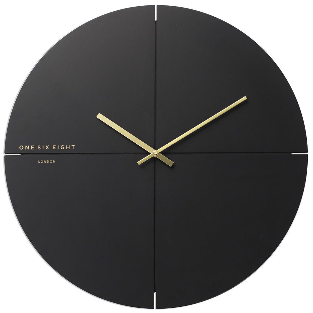 One Six Eight London Liam Minimal Wall Clock Charcoal Grey 60cm 23019L 1