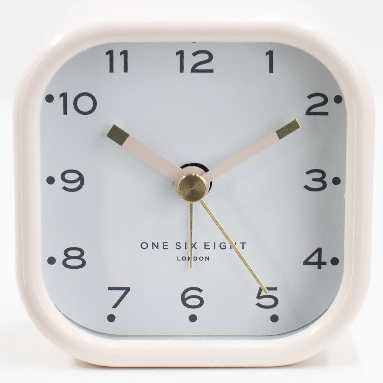 Buy One Six Eight London Lisa Alarm Clock Blush 7cm Online Oh Clocks