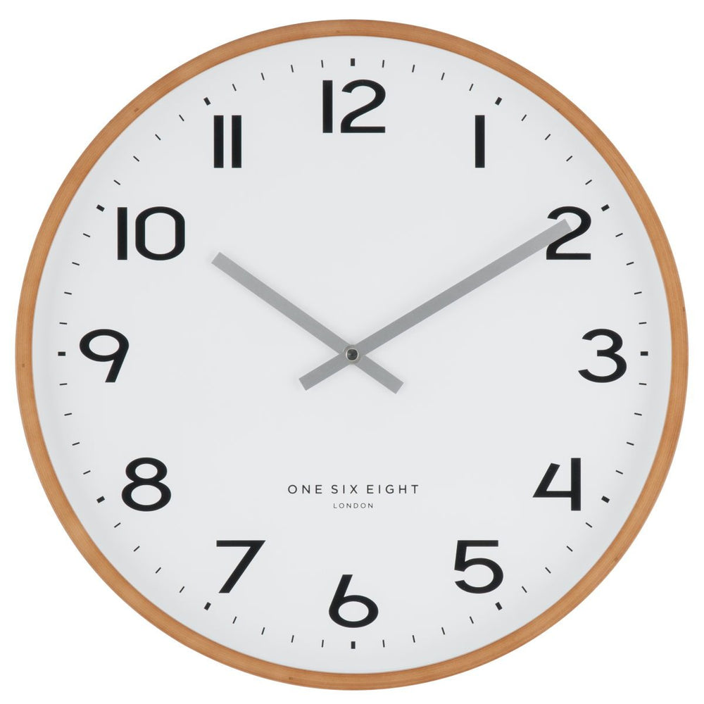 One Six Eight London Olivia Wall Clock White 53cm 21030 2