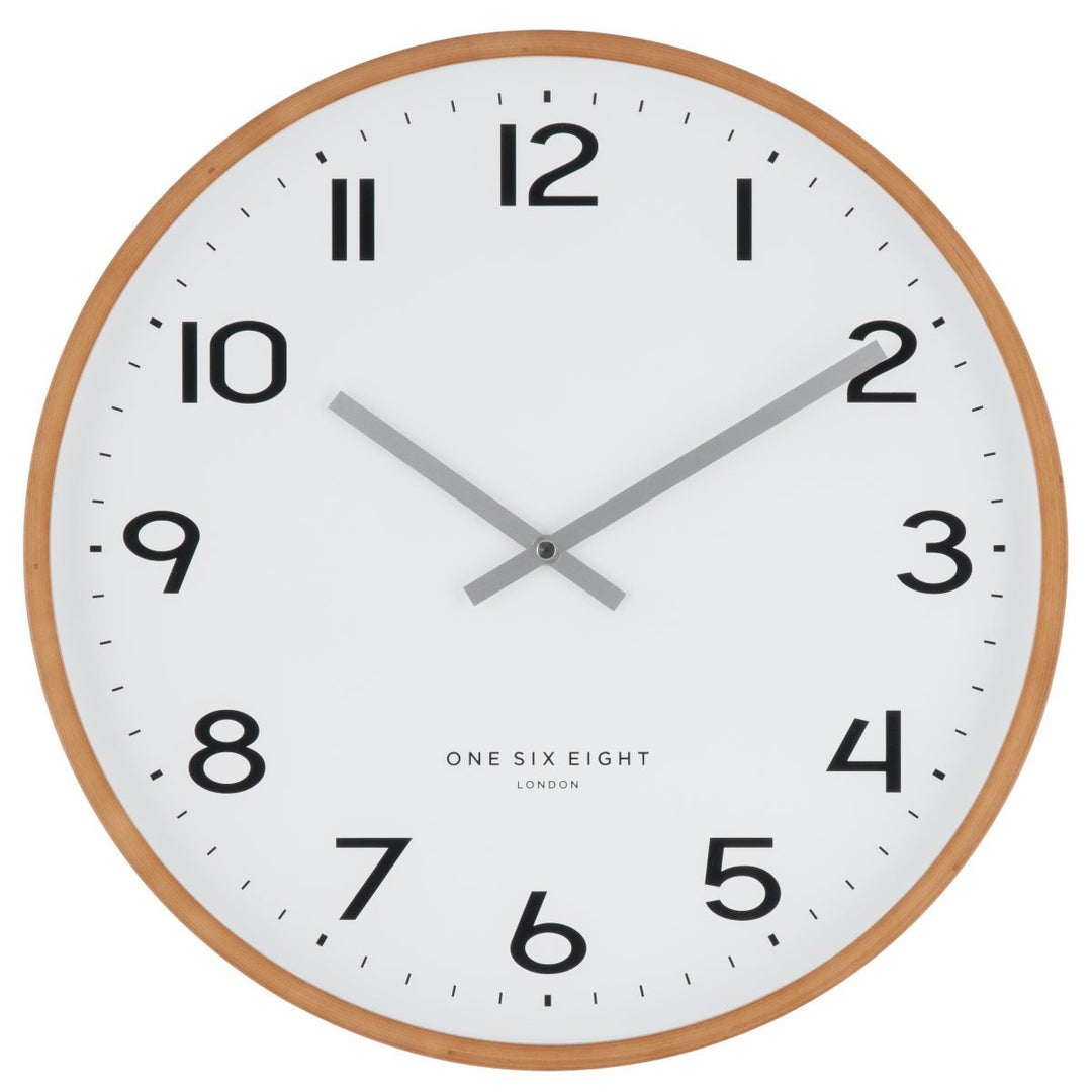 One Six Eight London Olivia Wall Clock White 53cm 21030 2