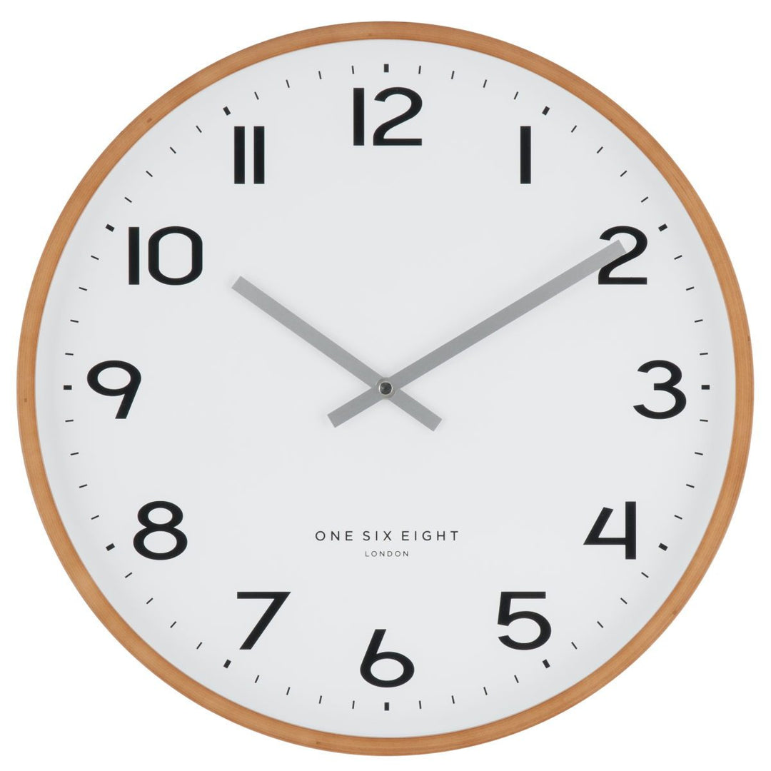 One Six Eight London Olivia Wall Clock White 53cm 21030 2