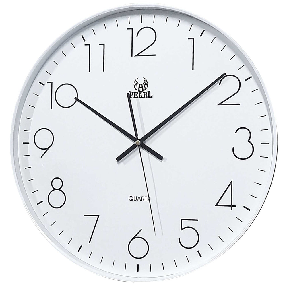 Pearl Time Kristoff Classic Wall Clock White 38cm PW340-WHT 2