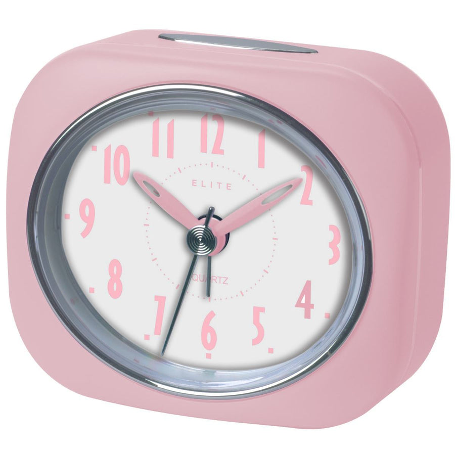 Pearl Time Zia Table Alarm Clock Strawberry Pink 9cm PT220 SPK 1