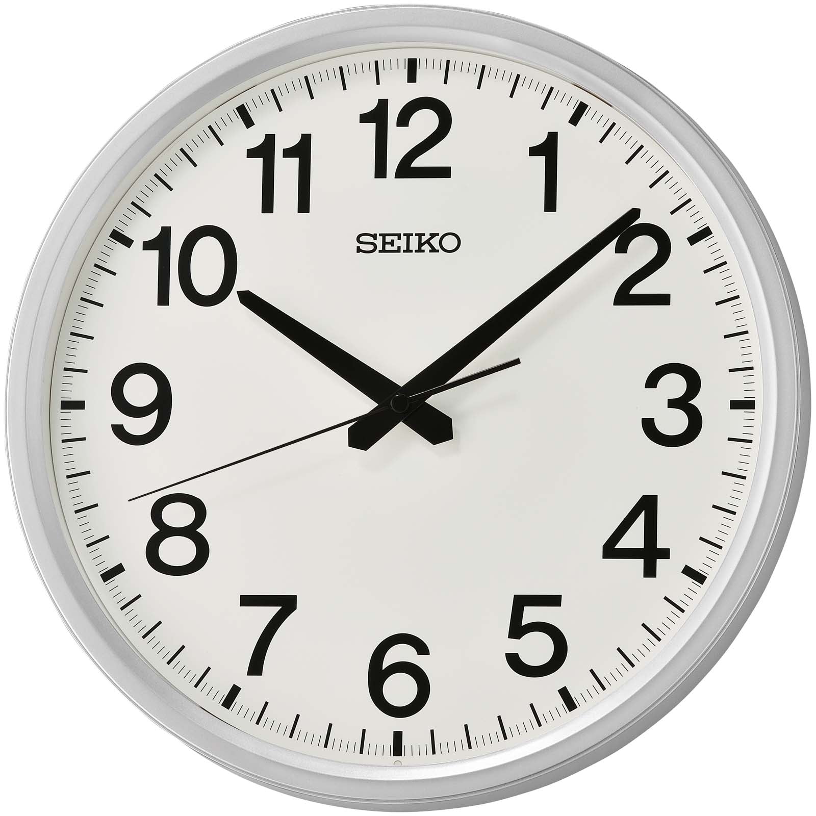 Buy Seiko Amia Wall Clock Silver 31cm Online – Oh Clocks