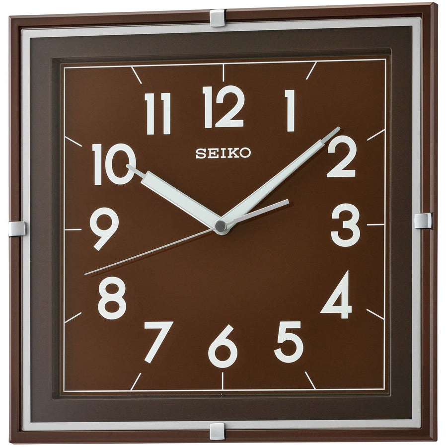 Seiko Booker Luminous Square Wall Clock 30cm QXA758-Z 1