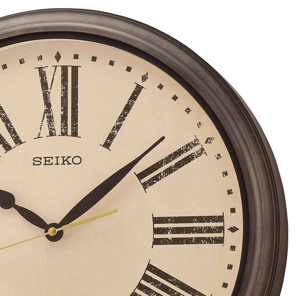 Seiko Peterson Outdoor Wall Clock Antique Cream 41cm QXA771-J 2