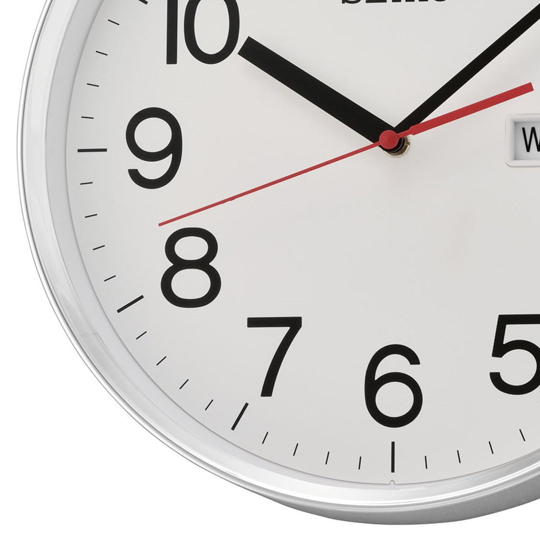 Seiko Ridley Day Date Calendar Wall Clock 31cm QXF104-S 3