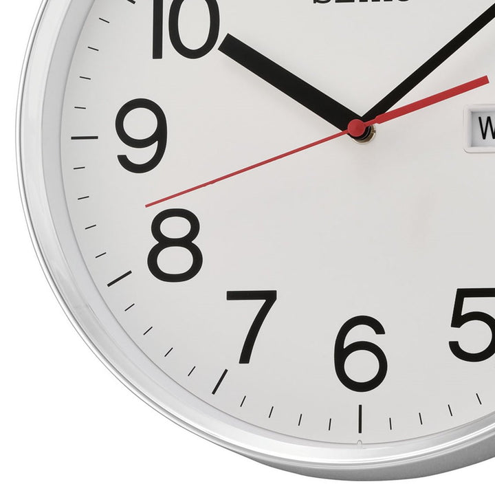 Seiko Ridley Day Date Calendar Wall Clock 31cm QXF104-S 3