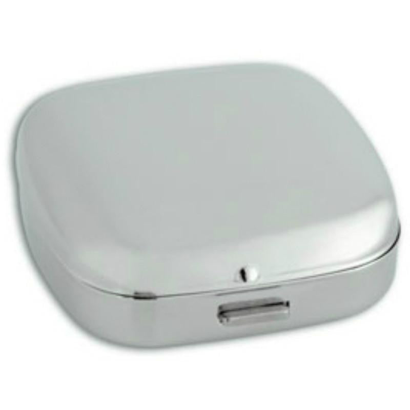 TFA Push Electronic Alarm Clock Silver 7cm Compact 601012