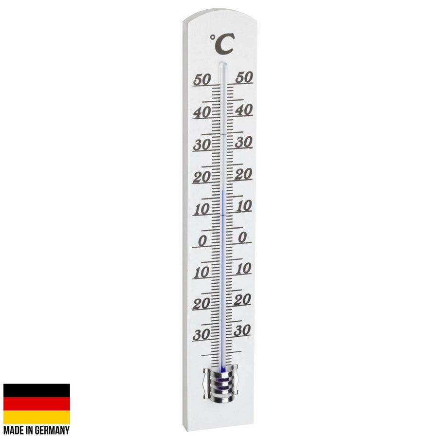 TFA Germany Randall Beech Wood Analogue Thermometer 18cm 12.1003.09 2