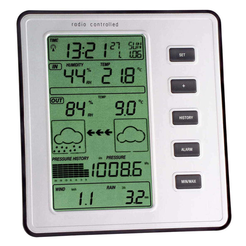 TFA Germany Stratos Digital Wireless Weather Station Wind Rain Gauge 17cm 35.1077.54 1