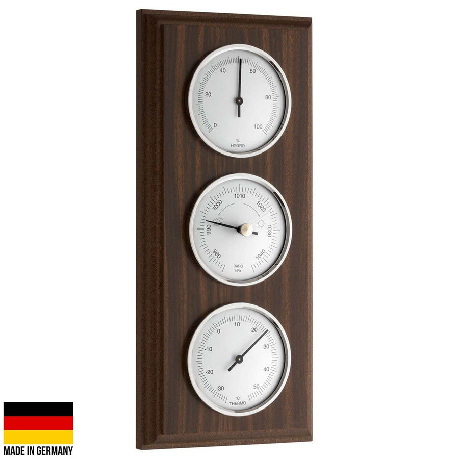 TFA Germany Trevor Analogue Weather Station Walnut 27cm 20.1088 1