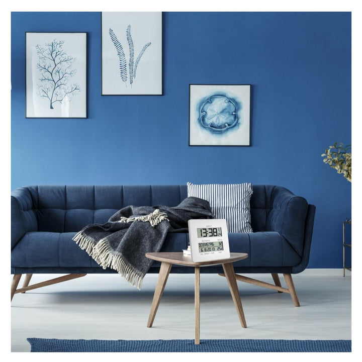 TFA Temperature Day Date Digital Alarm Wall or Table Clock, 20cm