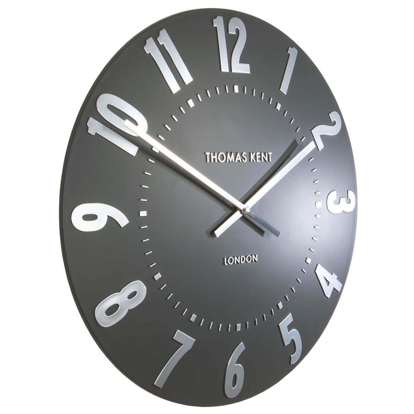 Buy Thomas Kent Mulberry Wall Clock Graphite 50cm Online Oh Clocks
