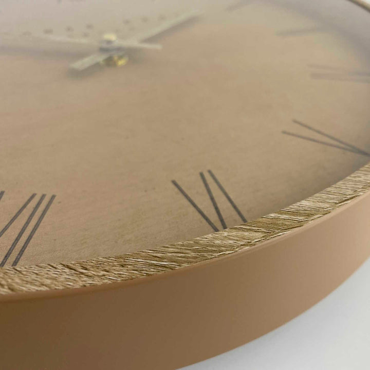 Thomas Kent Nordic Rustic Wall Clock Tan 30cm LINC1287-X 3